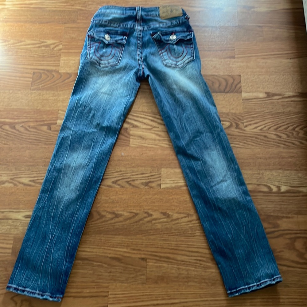 Red Stitch True Religion Jeans.